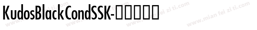 KudosBlackCondSSK字体转换