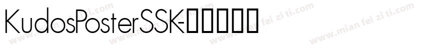 KudosPosterSSK字体转换