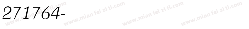 271764字体转换
