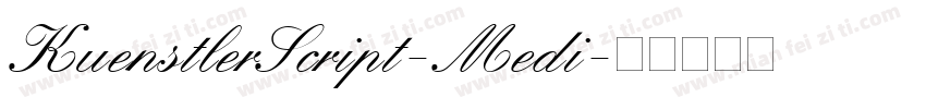 KuenstlerScript-Medi字体转换