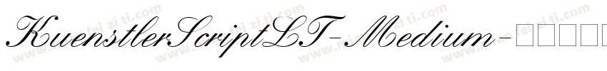 KuenstlerScriptLT-Medium字体转换