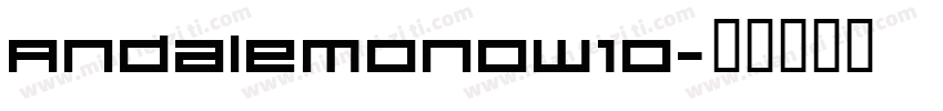 AndaleMonoW10字体转换