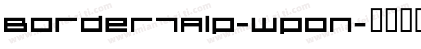 Border7Alp-Wpon字体转换