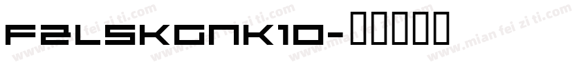 FZLSKGNK10字体转换