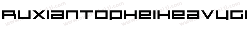 RuxianTopHeiHeavyGB10字体转换