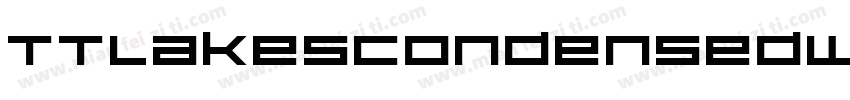 TTLakesCondensedW10-字体转换