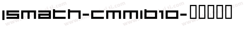 jsMath-cmmib10字体转换