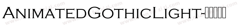AnimatedGothicLight字体转换