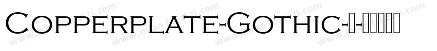 Copperplate-Gothic-粗字体转换