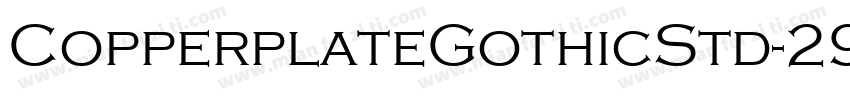 CopperplateGothicStd-29BCotf字体转换
