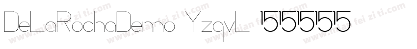 DeLaRochaDemo-YzqvL字体转换