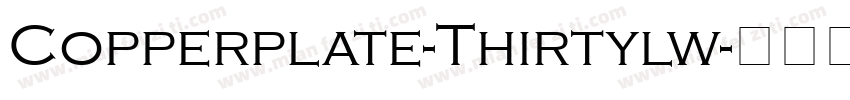 Copperplate-Thirtylw字体转换
