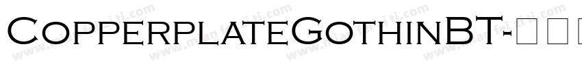 CopperplateGothinBT字体转换