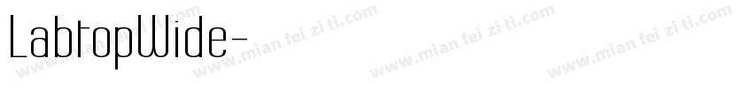 LabtopWide字体转换