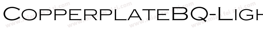 CopperplateBQ-LightExtended字体转换