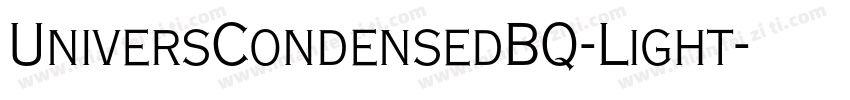 UniversCondensedBQ-Light字体转换