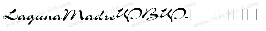 LagunaMadreWBW字体转换