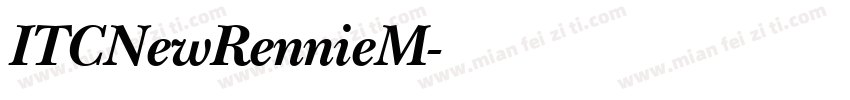 ITCNewRennieM字体转换