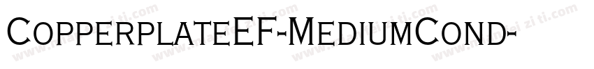 CopperplateEF-MediumCond字体转换