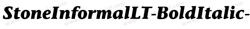 StoneInformalLT-BoldItalic字体转换
