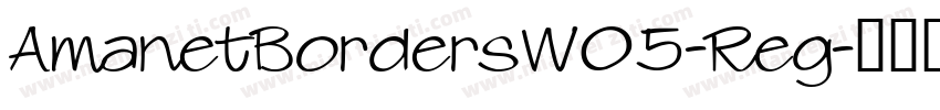 AmanetBordersW05-Reg字体转换