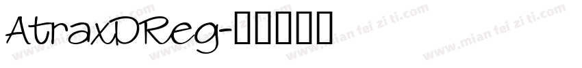 AtraxDReg字体转换