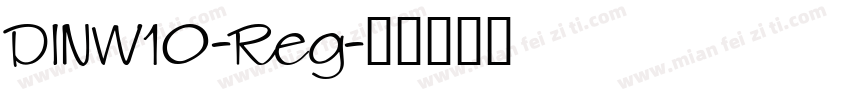 DINW10-Reg字体转换