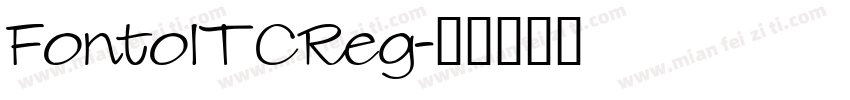 FontoITCReg字体转换