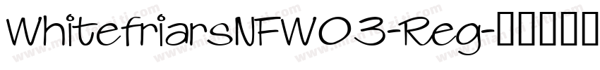 WhitefriarsNFW03-Reg字体转换