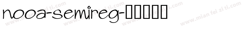 nooa-semireg字体转换