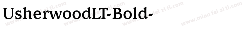 UsherwoodLT-Bold字体转换