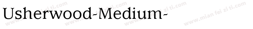 Usherwood-Medium字体转换