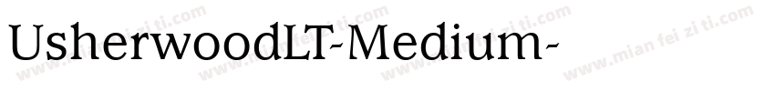 UsherwoodLT-Medium字体转换