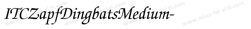 ITCZapfDingbatsMedium字体转换