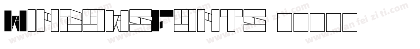WindowsFonts字体转换