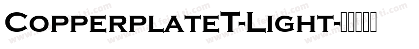 CopperplateT-Light字体转换