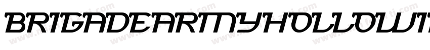 BrigadeArmyHollowInverse-rV99字体转换