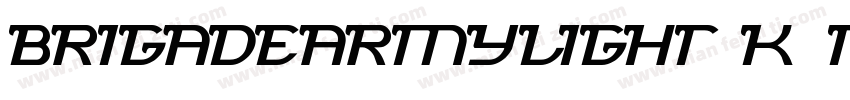 BrigadeArmyLight-K5nD字体转换