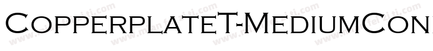 CopperplateT-MediumCondensed字体转换