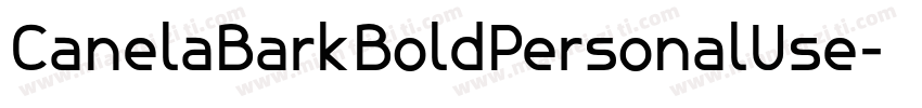 CanelaBarkBoldPersonalUse字体转换
