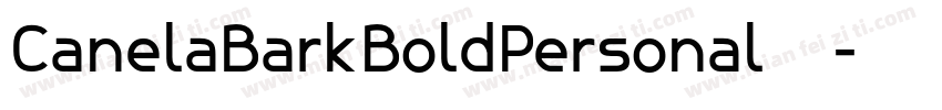 CanelaBarkBoldPersonal手机版字体转换