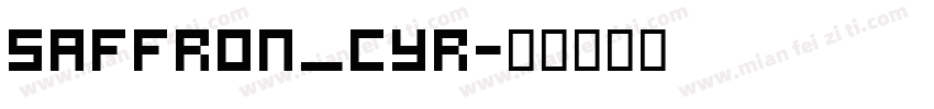 Saffron_Cyr字体转换