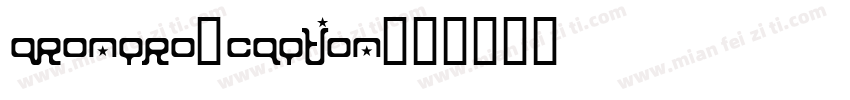 Aronpro-caption字体转换