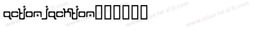 actionjacktion字体转换