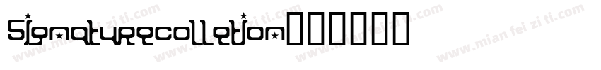 signaturecolletion字体转换