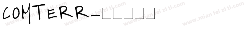 COMTERR字体转换
