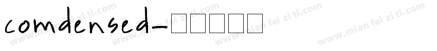 comdensed字体转换