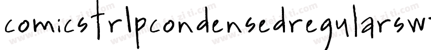 comicstrIpcondensedregularswfte字体转换