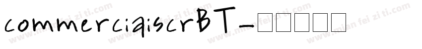 commerciaiscrBT字体转换