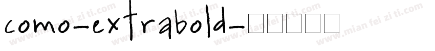como-extrabold字体转换